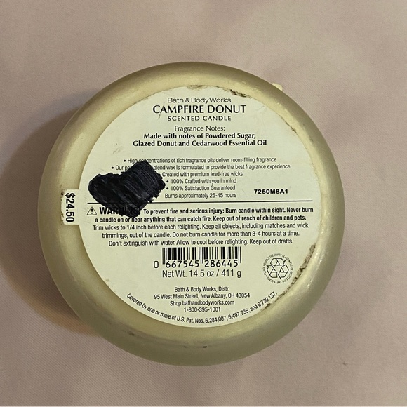 Bath & Body Works Used Campfire Donut Candle - Picture 5 of 6
